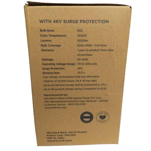 HELFINCH 50 W Cool White B22 20 piece 25000 h LED Bulbs_1