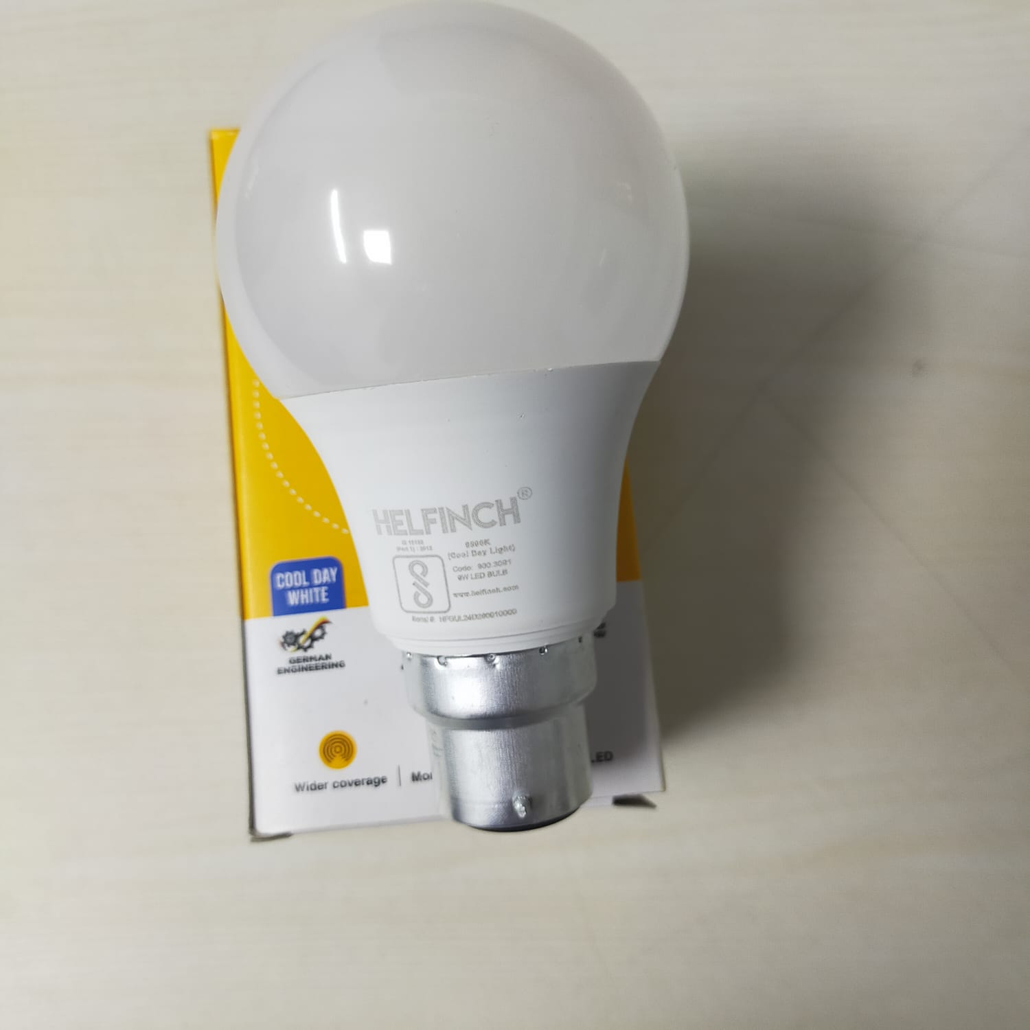 Helfinch 9 W Cool White B22 150 piece 15000 h LED Bulbs_2