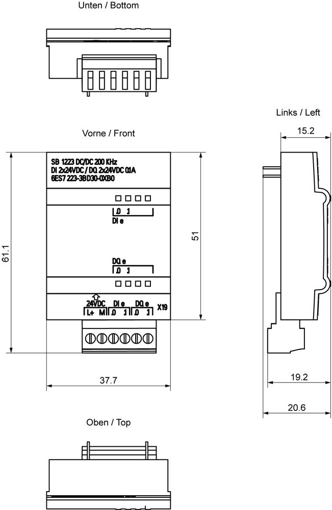 SIEMENS Programmable Logic Controller 6ES72233BD300XB0 24V_1
