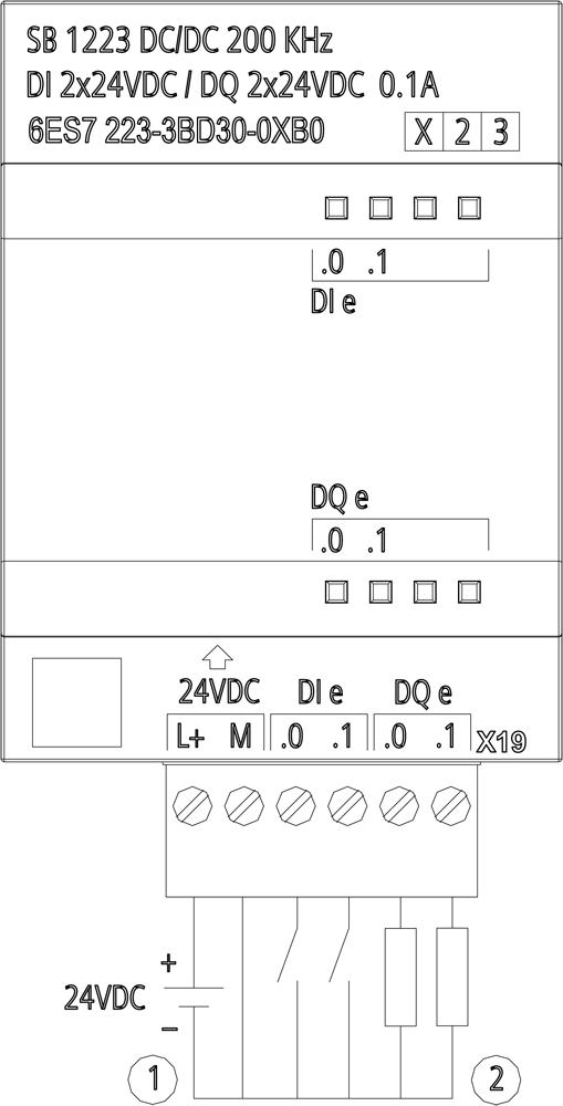 SIEMENS Programmable Logic Controller 6ES72233BD300XB0 24V_2