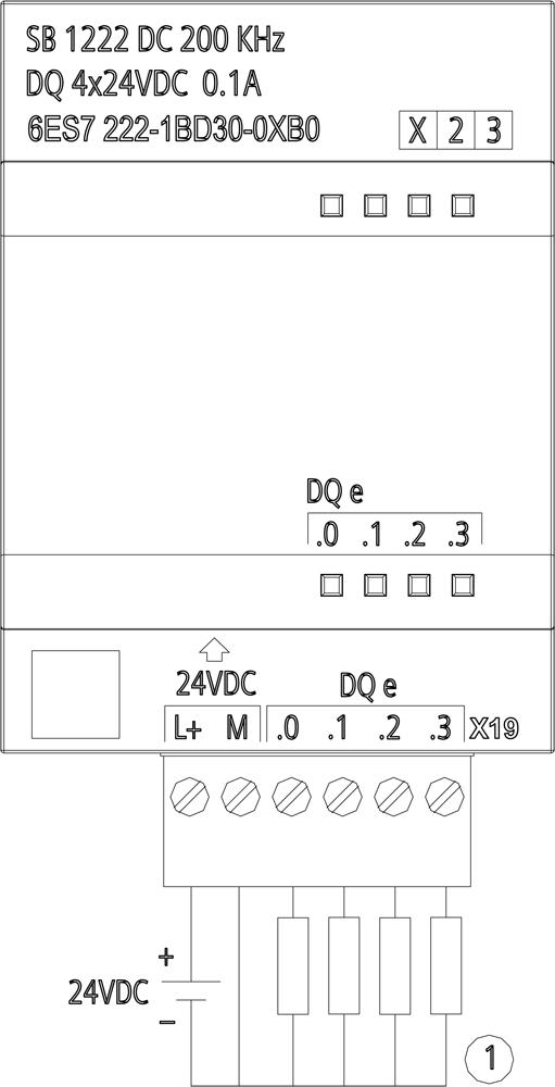 SIEMENS Programmable Logic Controller 6ES72221BD300XB0 24V_2
