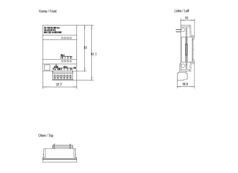 SIEMENS Programmable Logic Controller 6ES72221AD300XB0 24V_1