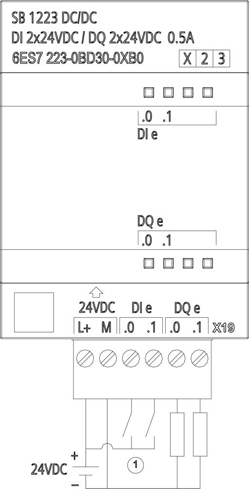 SIEMENS Programmable Logic Controller 6ES72230BD300XB0 24V_2