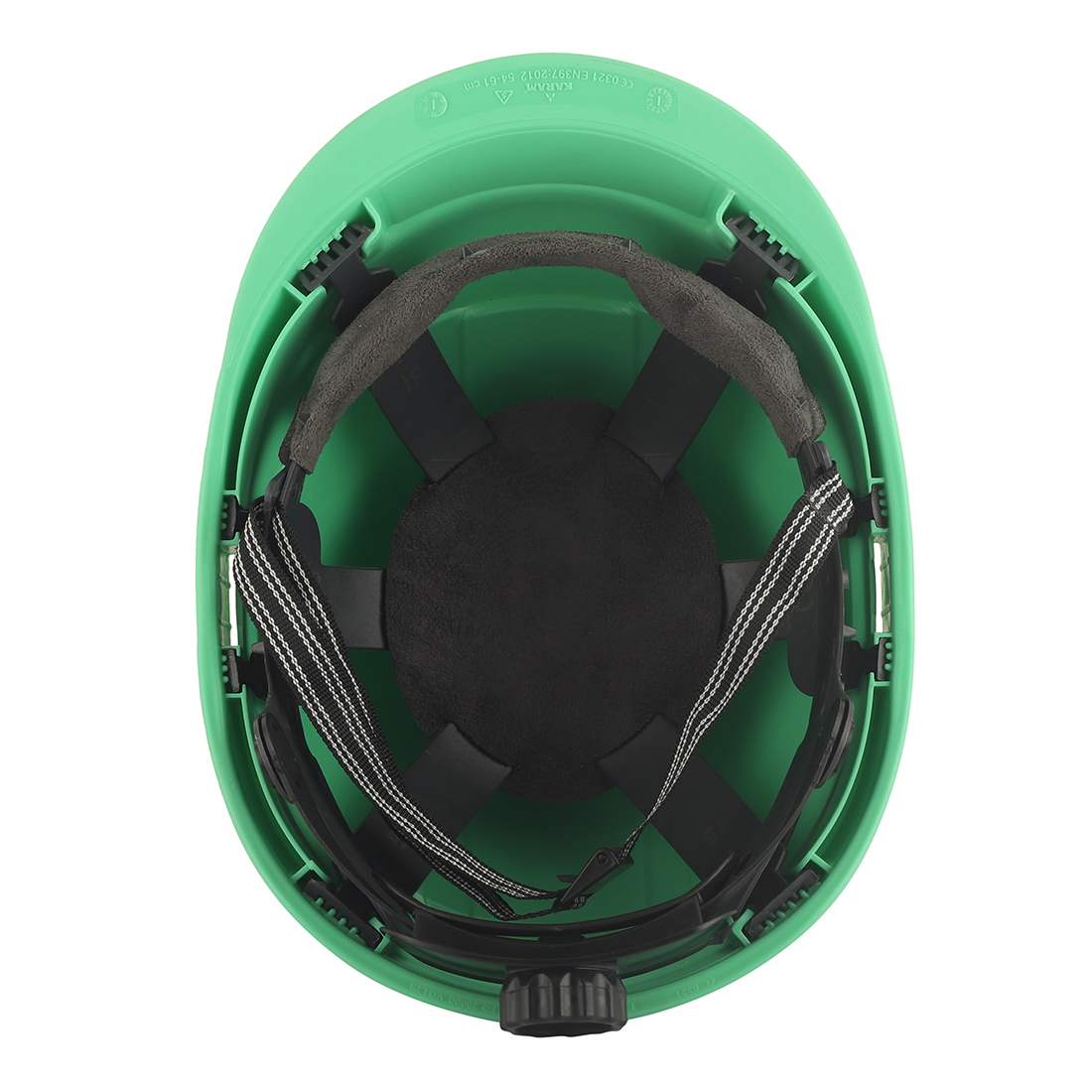 Karam Polypropylene Copolymer Mint Green Air Ventilated Safety Helmets PN542_4