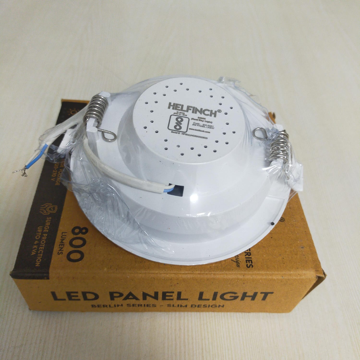 HELFINCH 8 W Round Cool White 120 x 100 mm LED Panel Lights Recessed Mounted_2