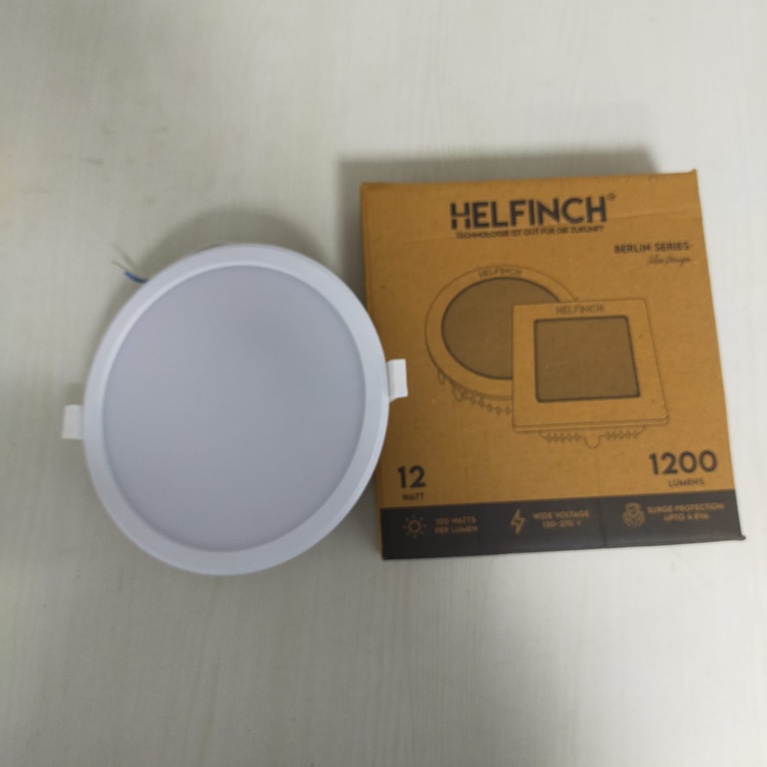 HELFINCH 12 W Round Cool White 150 x 165 mm LED Panel Lights Recessed Mounted_4