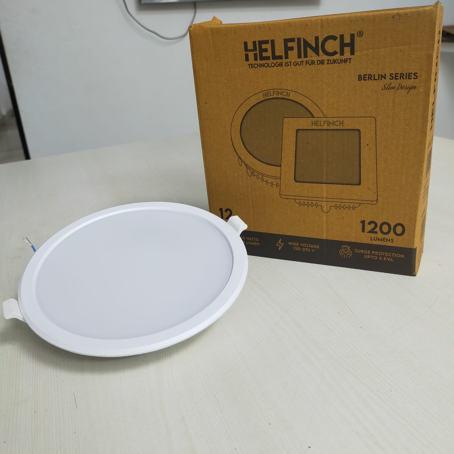 HELFINCH 12 W Round Cool White 150 x 165 mm LED Panel Lights Recessed Mounted_1