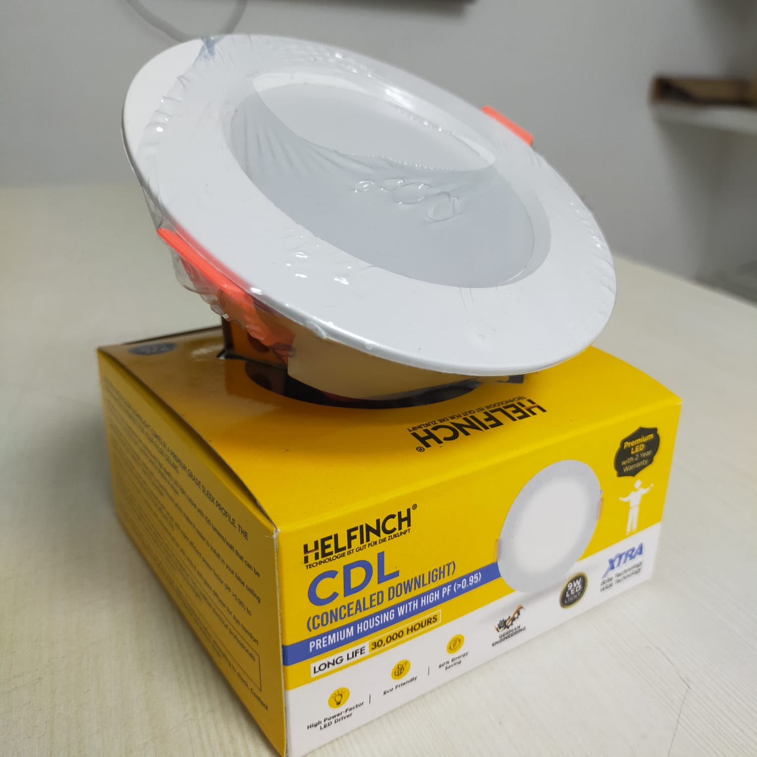 HELFINCH 9 W Round Cool White 110 x 70 mm LED Panel Lights Recessed Mounted_1