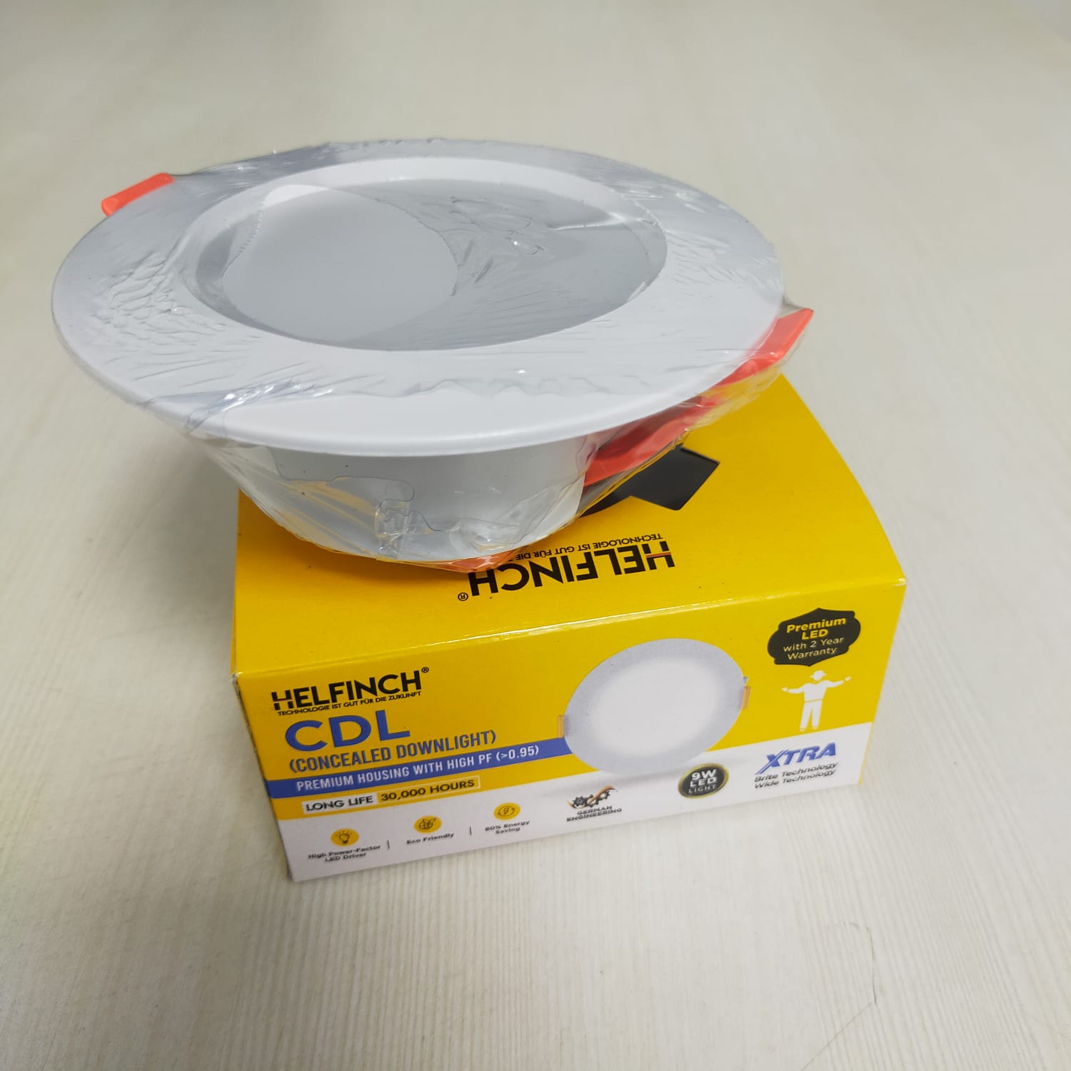 HELFINCH 9 W Round Cool White 110 x 70 mm LED Panel Lights Recessed Mounted_2