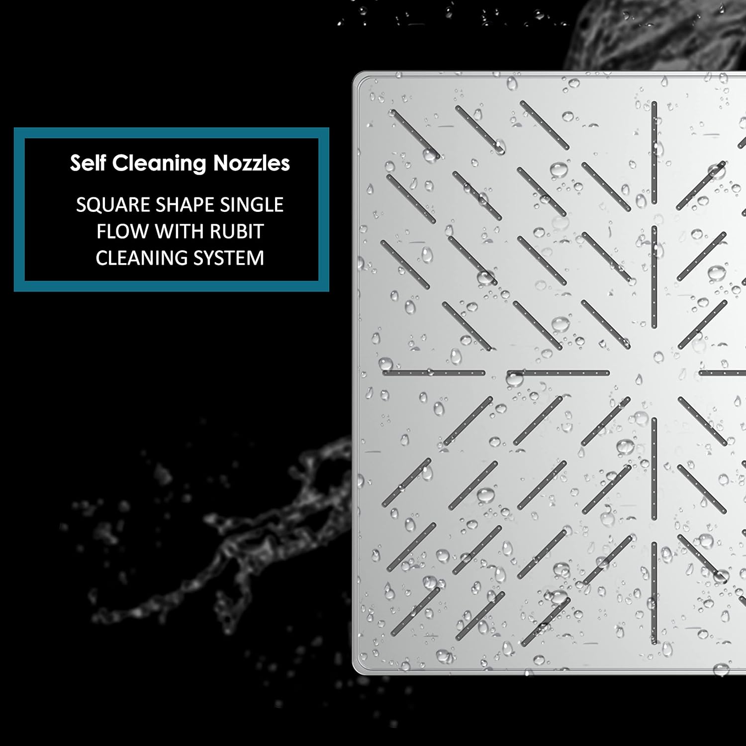 R.N. 6251 Overhead Single Flow Shower 10 x 10 inch Stainless Steel_3