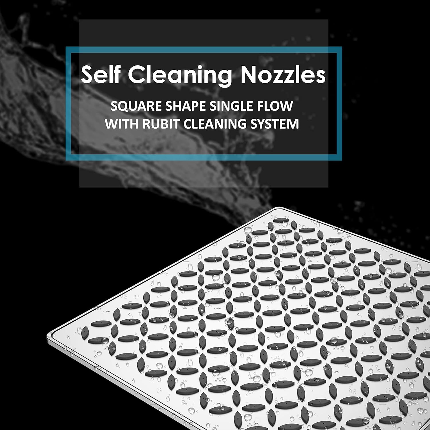 R.N. 6351 Overhead Single Flow Shower 12 x 12 inch Stainless Steel_3