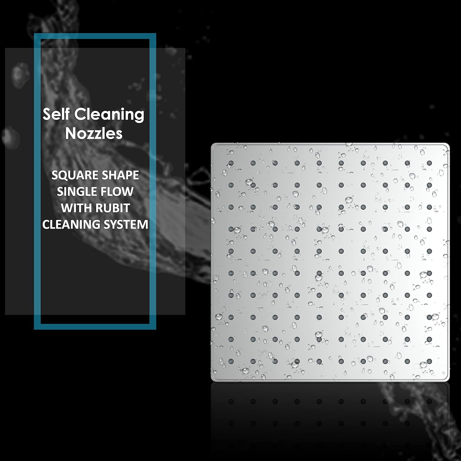 R.N. 6501 Overhead Single Flow Shower 4 x 4 inch Stainless Steel_3