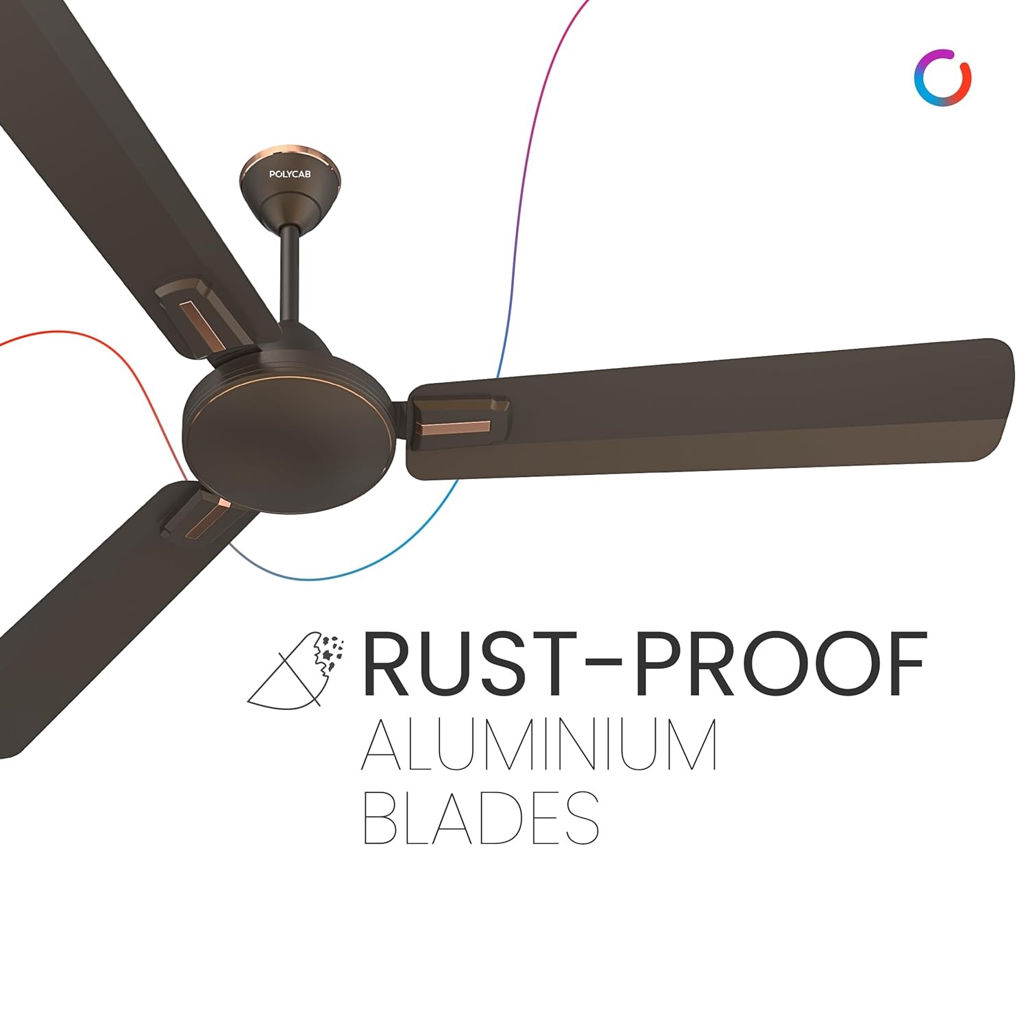 Polycab Vital Plus 1200 mm 3 Blades 53 W Jacob Bean Ceiling Fans_2