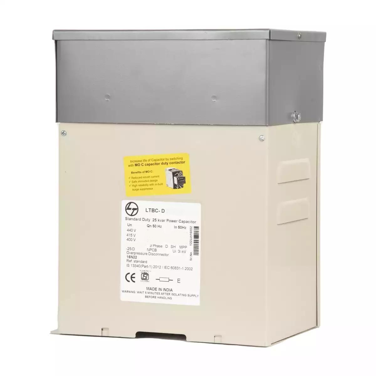 L&T Standard Duty LTBCF306B2 Capacitors 440 V 98.65 uF Industrial_1