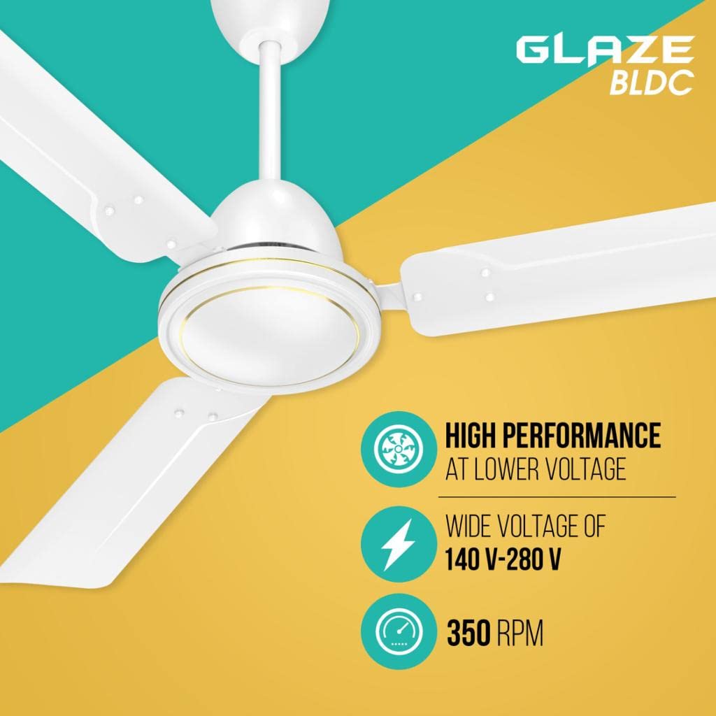 HAVELLS GLAZE 1200 mm 3 Blades 30 W White Ceiling Fans_3