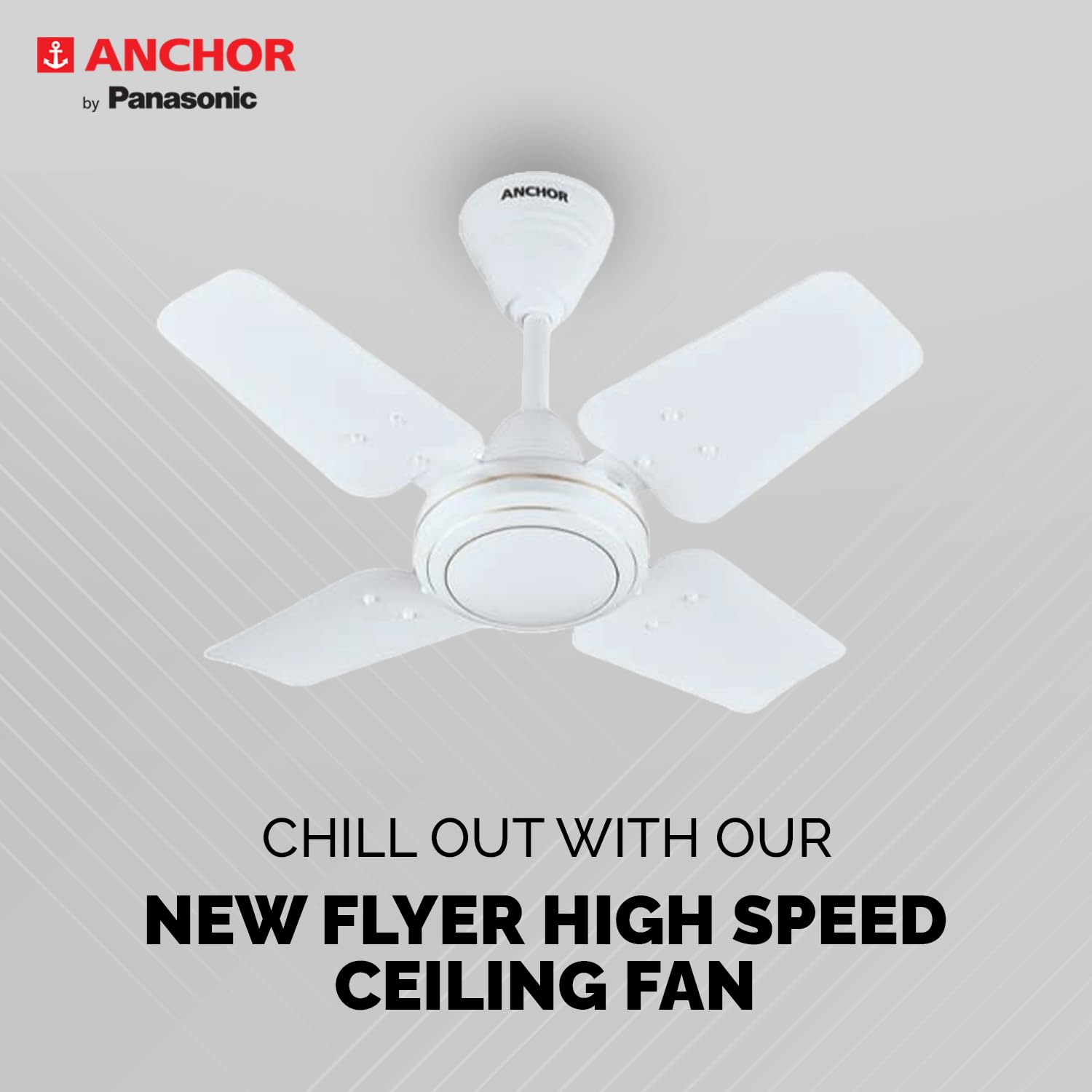 ANCHOR New Flyer 600 mm 4 Blades 70 W White Ceiling Fans_1