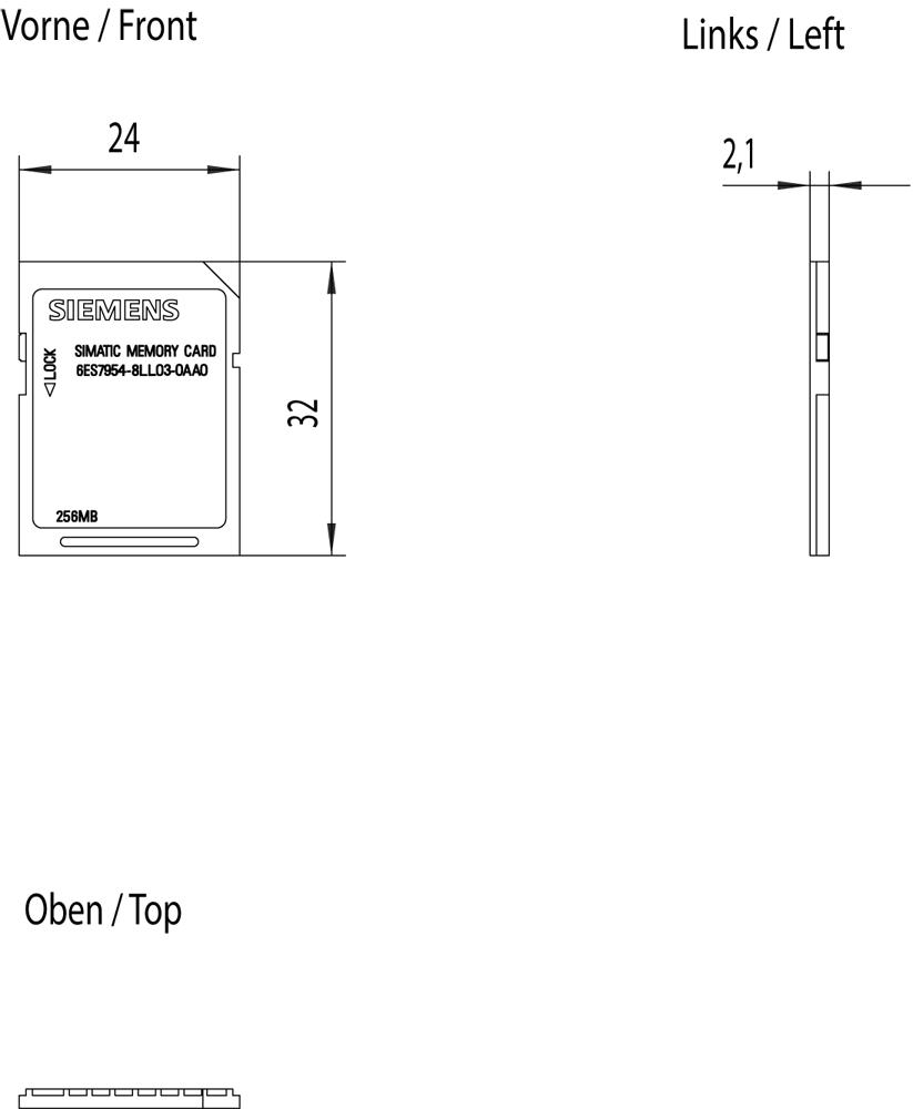 SIEMENS 6ES79548LL030AA0 8 GB Compact Flash Memory Card_1