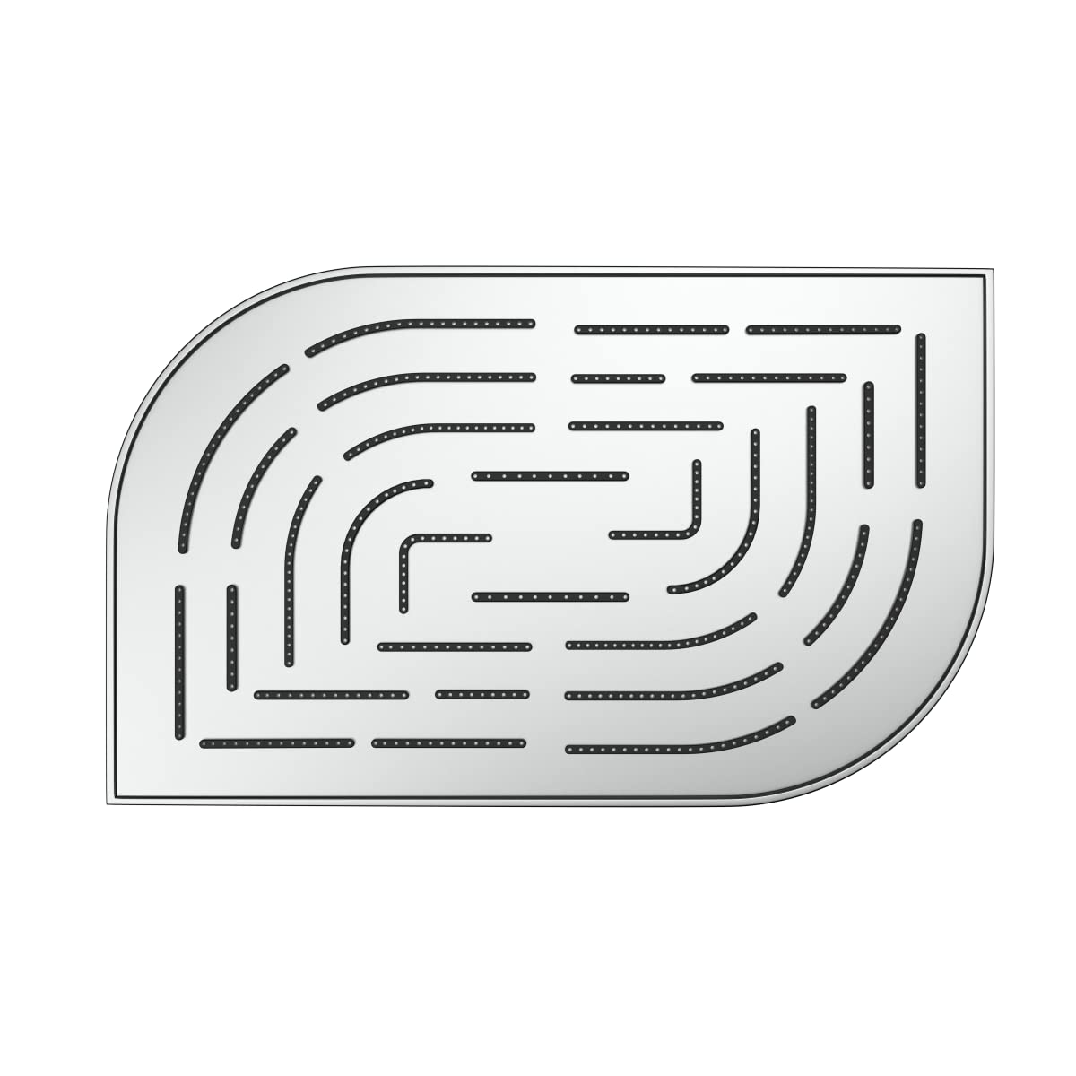 R.N. 6601 Overhead Single Flow Shower 4 x 6 inch Stainless Steel_1