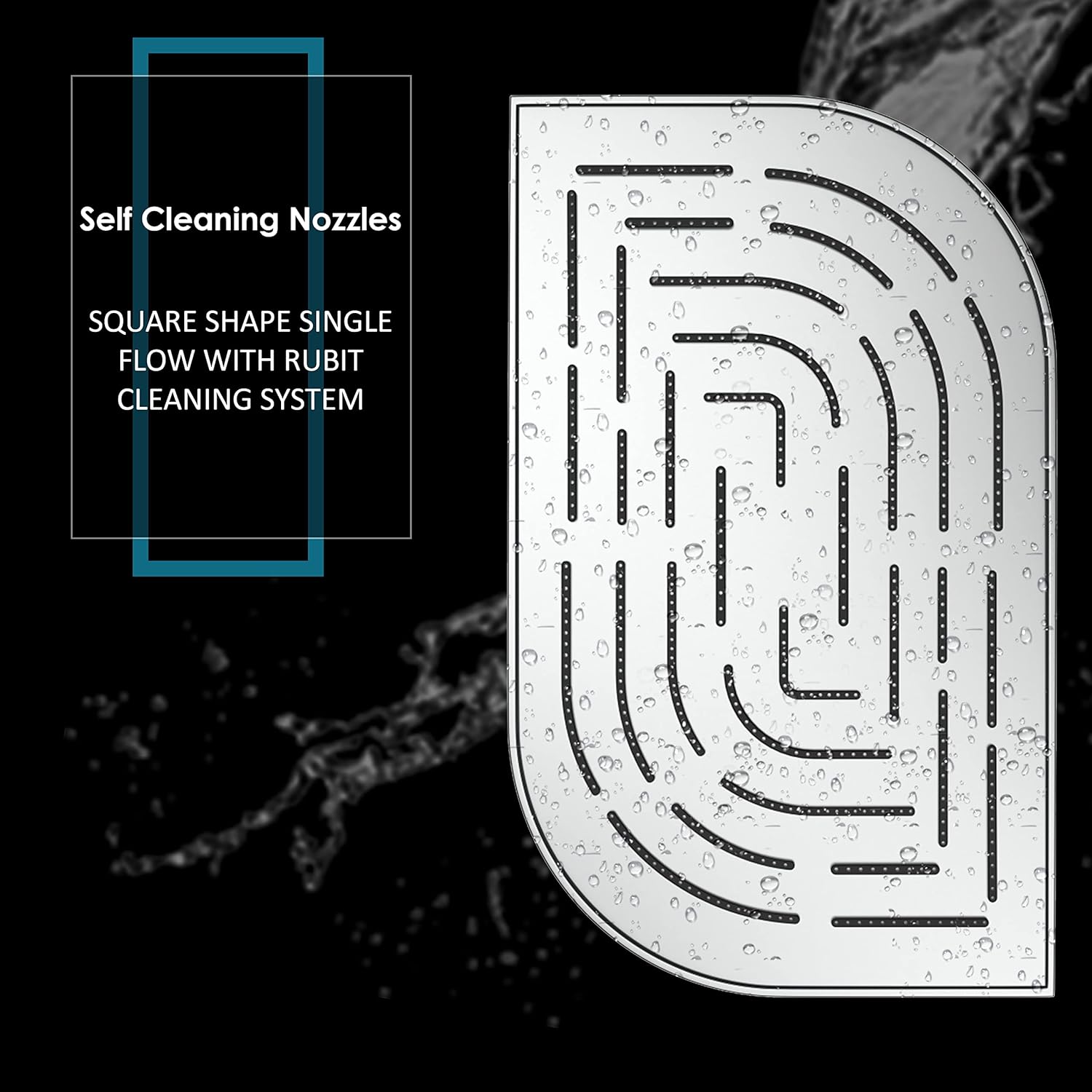 R.N. 6601 Overhead Single Flow Shower 8 x 12 inch Stainless Steel_2