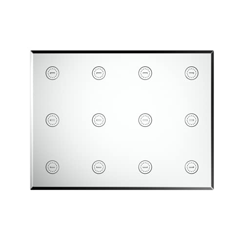 R.N. 7081 Overhead Single Flow Shower 250 x 190 mm ABS_1