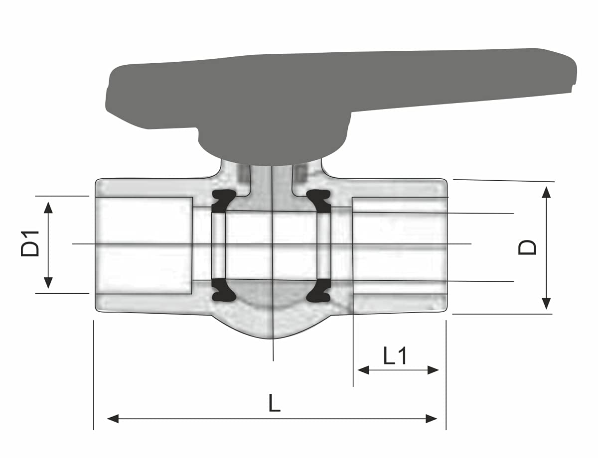 R.N. Manual UPVC Ball Valves 25 mm_1