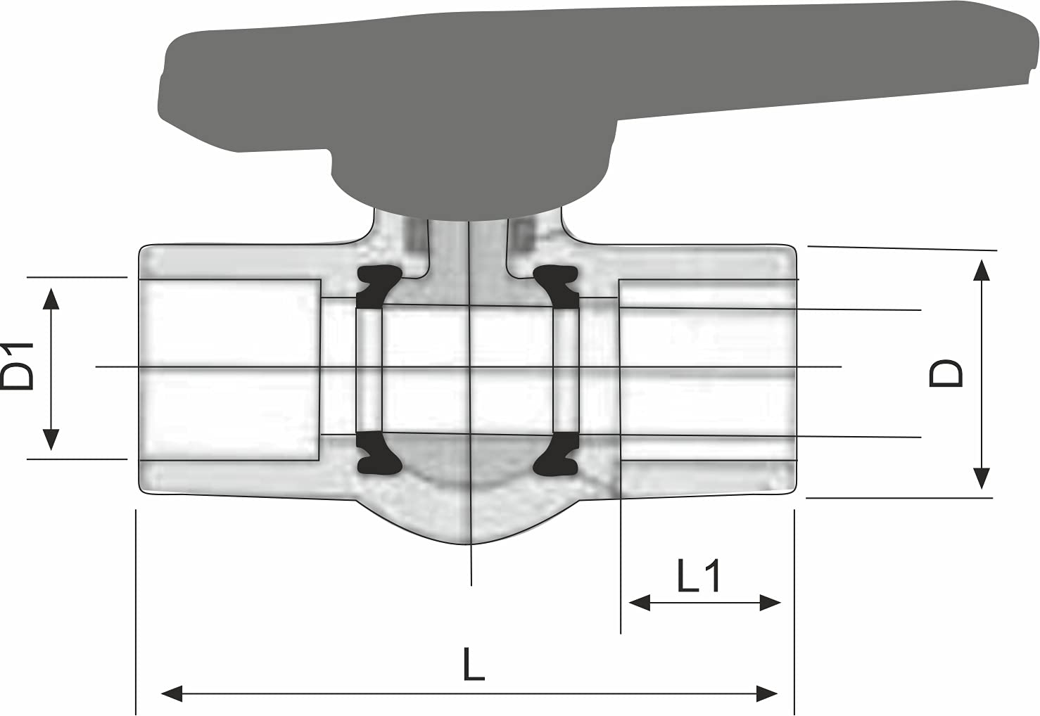 R.N. Manual UPVC Ball Valves 40 mm_1