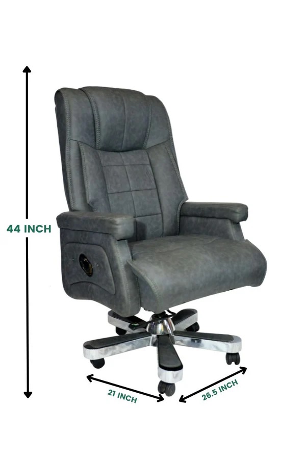 EVIAN Revolving Chair Grey D Ton 1168 x 673 x 533 mm Wooden Office Chairs_1