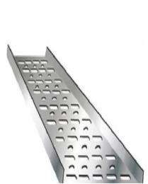 Galvanized Iron 1 - 2.5 mm 50 - 100 mm Perforated Cable Trays_0