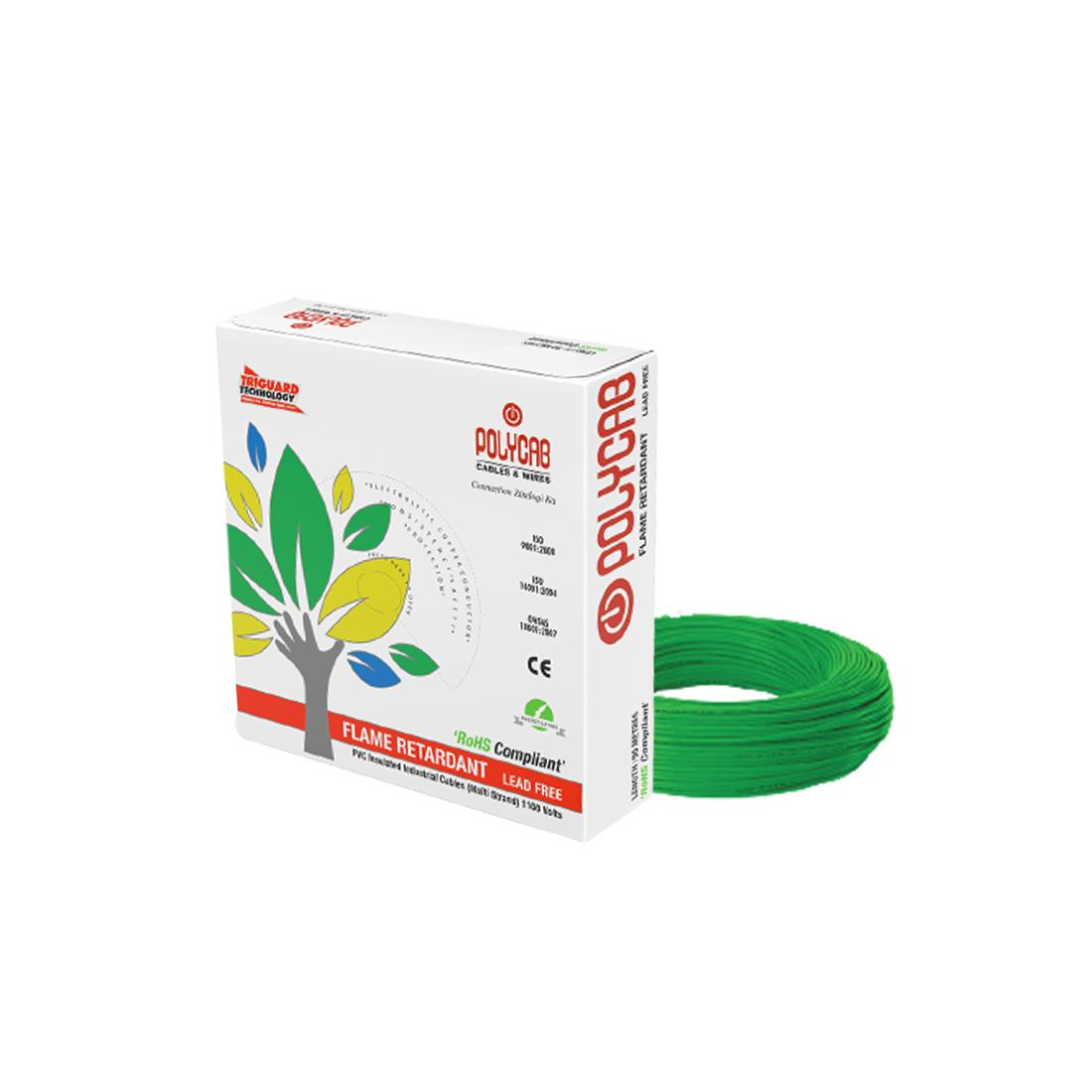 Buy Polycab Sqmm Frlf Electric Wire Green M Online At Best Rates