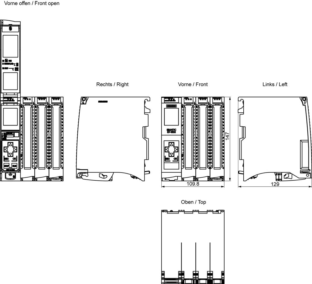 SIEMENS Programmable Logic Controller 6ES75121CK010AB0 24V_1