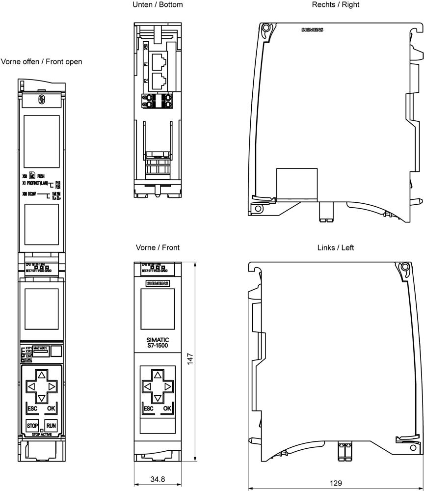 SIEMENS Programmable Logic Controller 6ES75111FL030AB0 24V_2