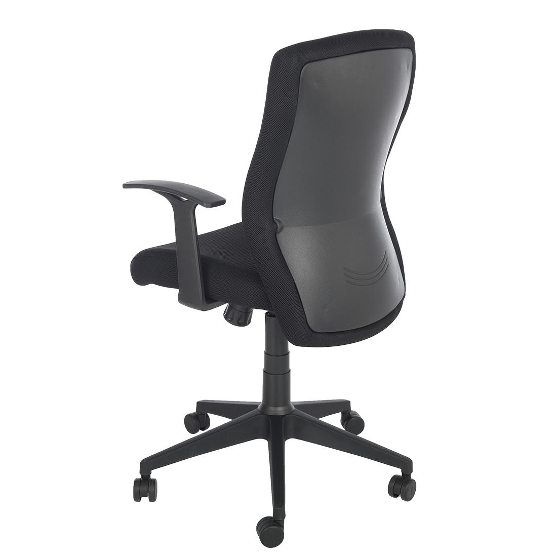 Durian MediumBack Standard Fabric Black 580 x 670 x 1110 mm Hot Pressed Plywood Office Chairs_1