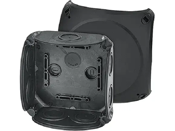 HENSEL DK 0600 B 130 x 130 x 77 mm Wall Mounted 5 Pole Junction Boxes_0