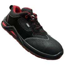 Allen Cooper Washable Micro Fiber Steel Toe Safety Shoes Black_0