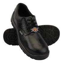 ALKO PLUS Full Grain Leather Steel Toe Safety Shoes Black_0