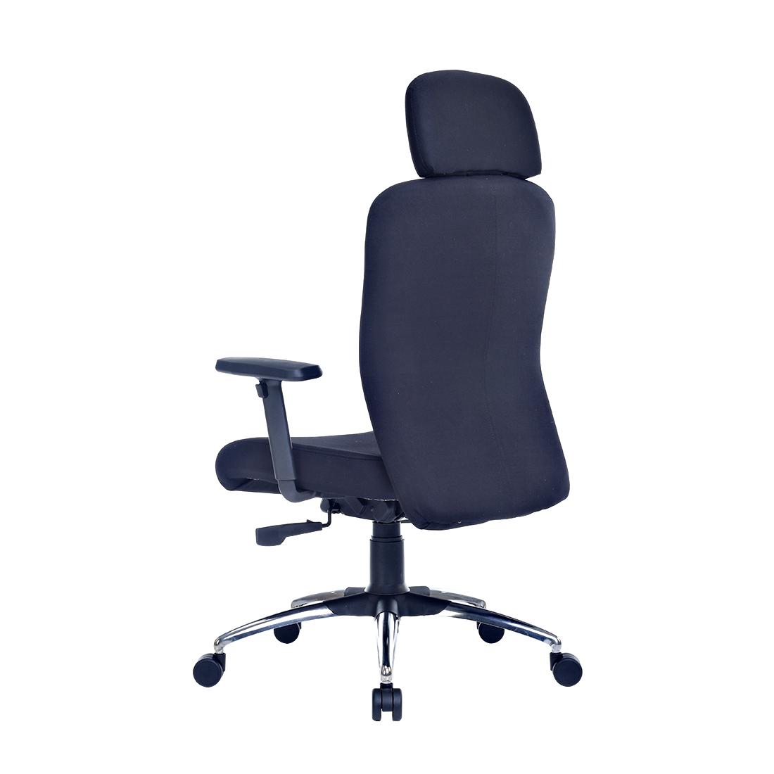 Durian MediumBack Premium Fabric Black 600 x 660 x 1050 mm Hot Pressed Plywood Office Chairs_1