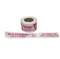 2 inch Non Adhesive PVC Warning Tape 0.5 mm White and Red_0