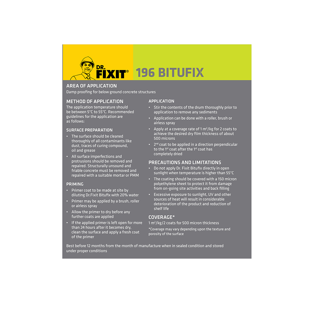 Dr.FIXIT 196 BITUFIX Waterproofing Chemical in Kilogram_1