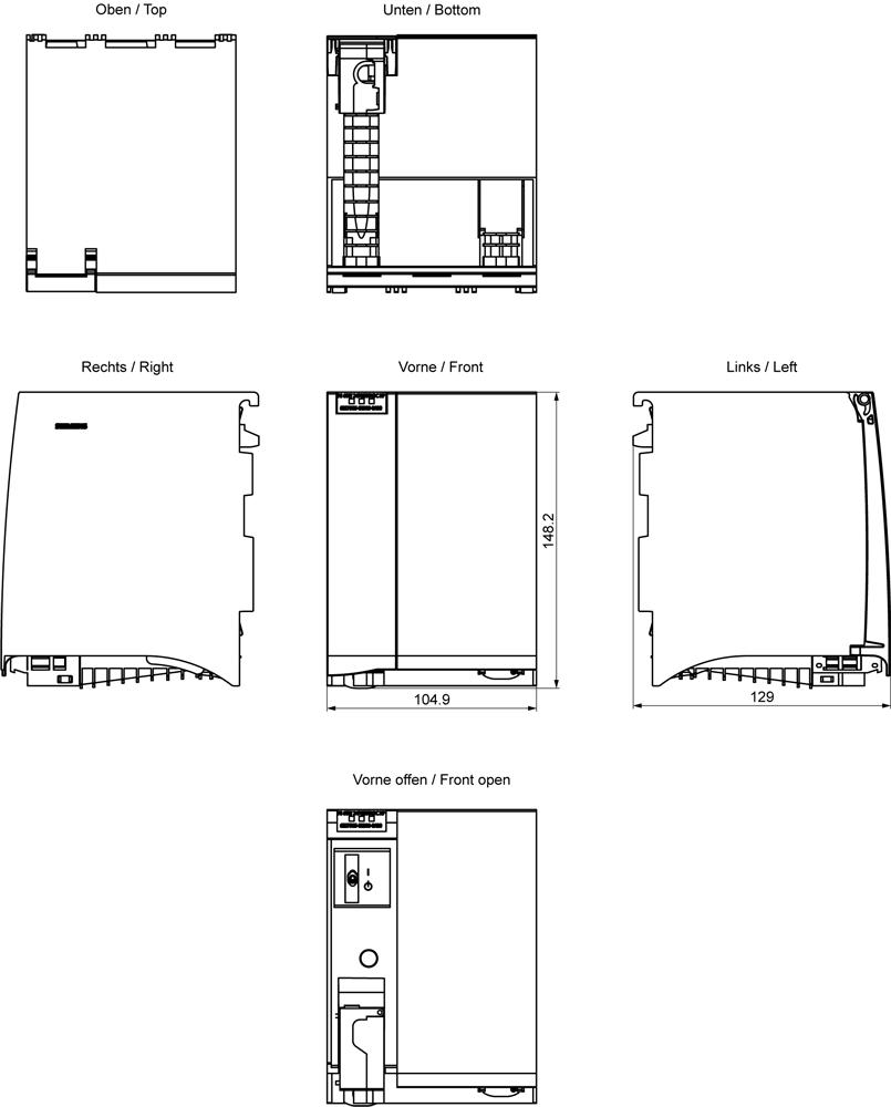 SIEMENS Programmable Logic Controller 6ES75050RB000AB0 24 V_1