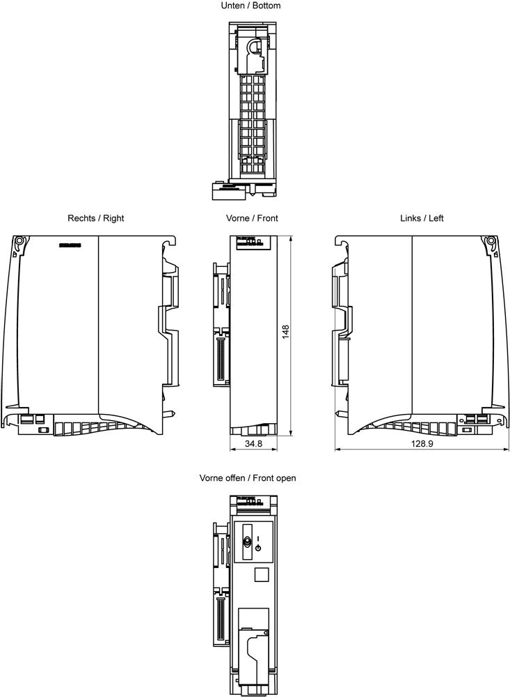 SIEMENS Programmable Logic Controller 6ES75050KA000AB0 24 V_2