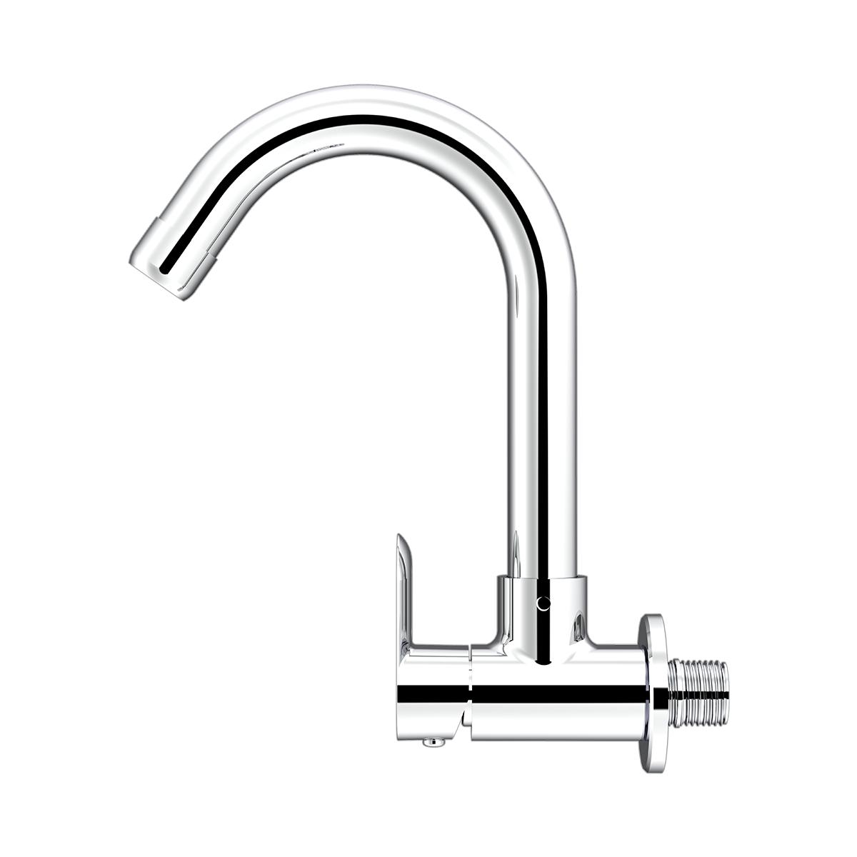 R.N. Chrome Plated Wall Mounted Sink Cock Faucet RNAMA24G09_1