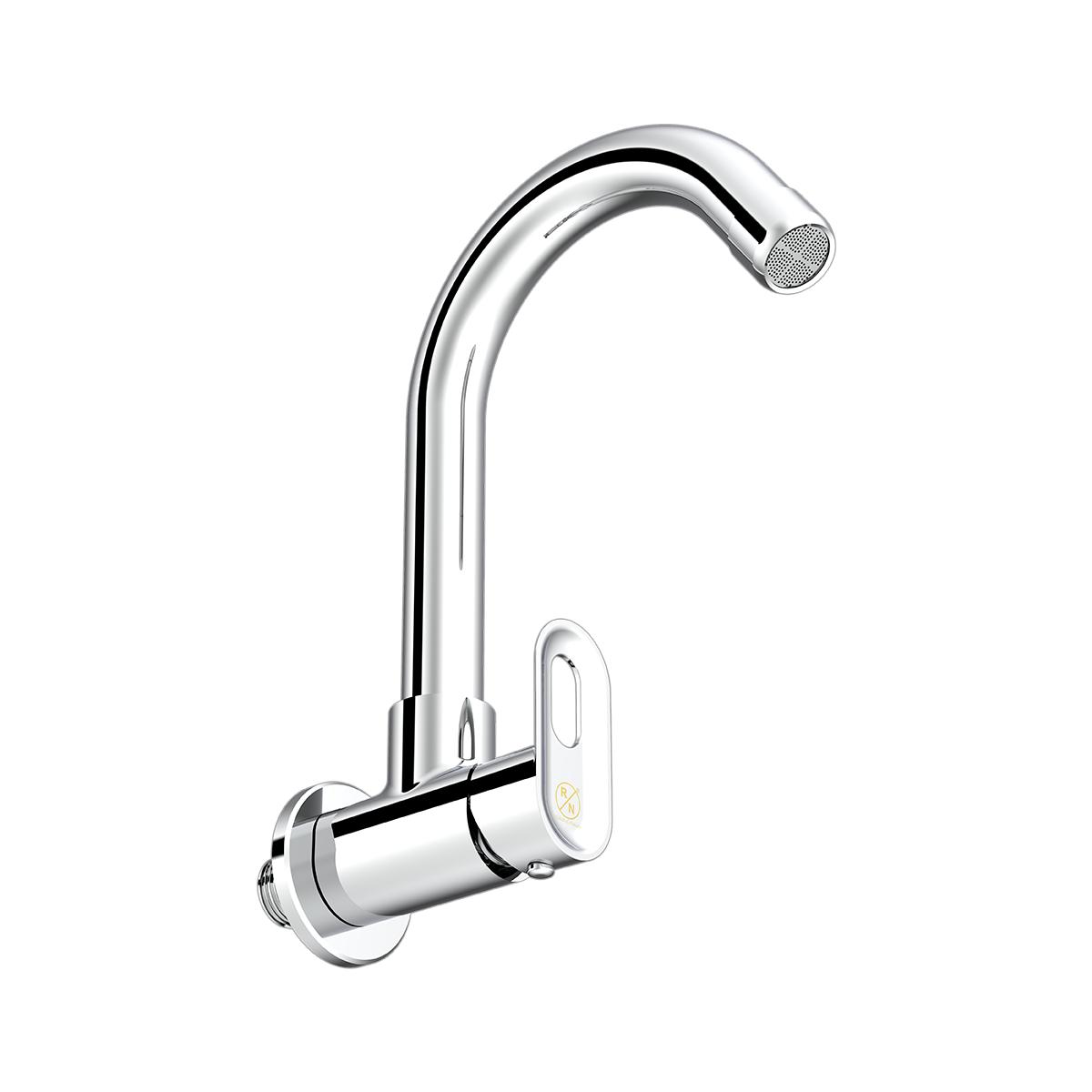 R.N. Chrome Plated Wall Mounted Sink Cock Faucet RNAMA24G09_2