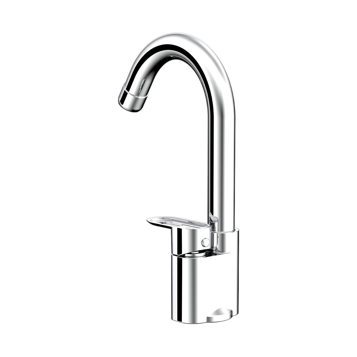 R.N. Chrome Plated Table Mounted Swan Neck Faucet RNAMA24G10_2