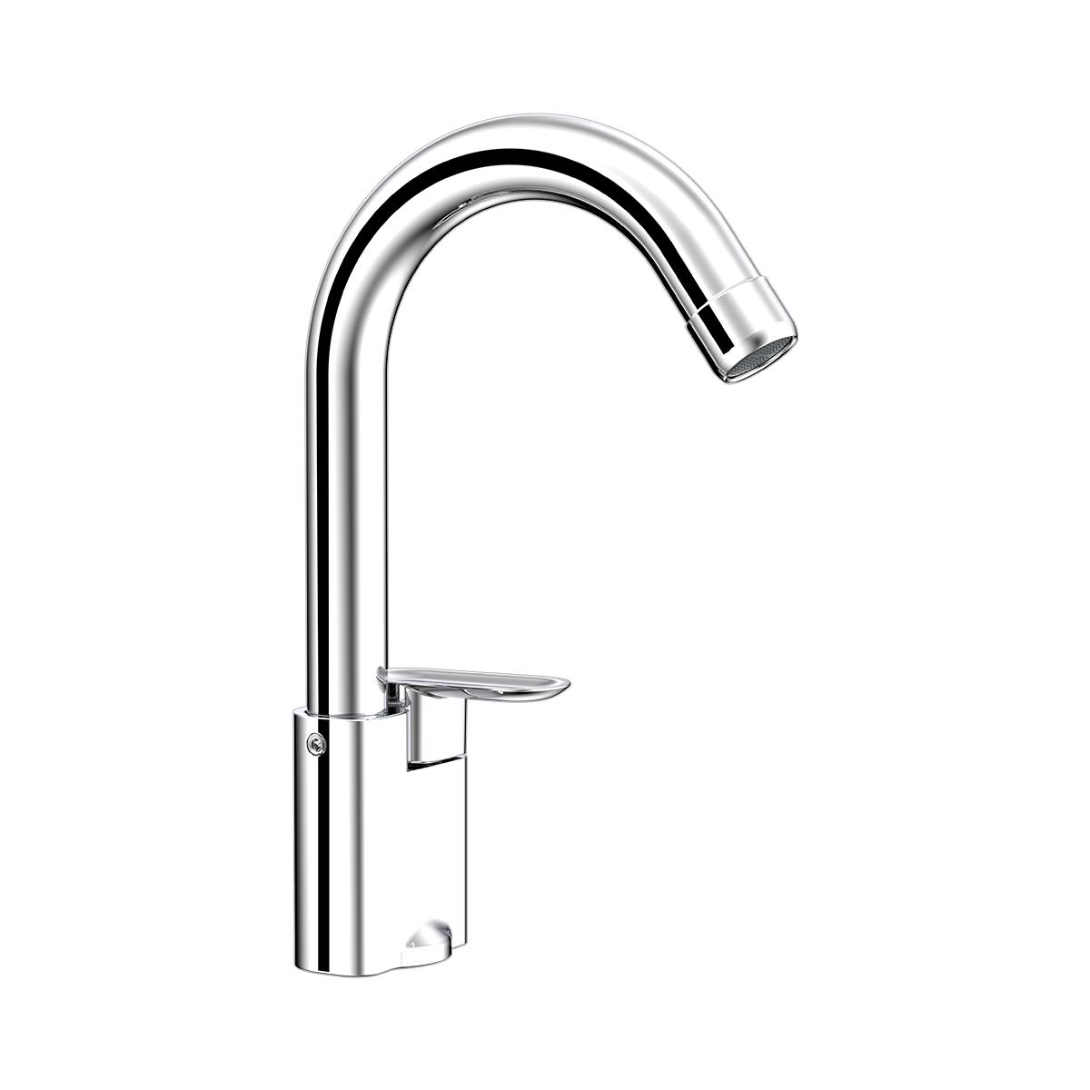 R.N. Chrome Plated Table Mounted Swan Neck Faucet RNAMA24G10_3