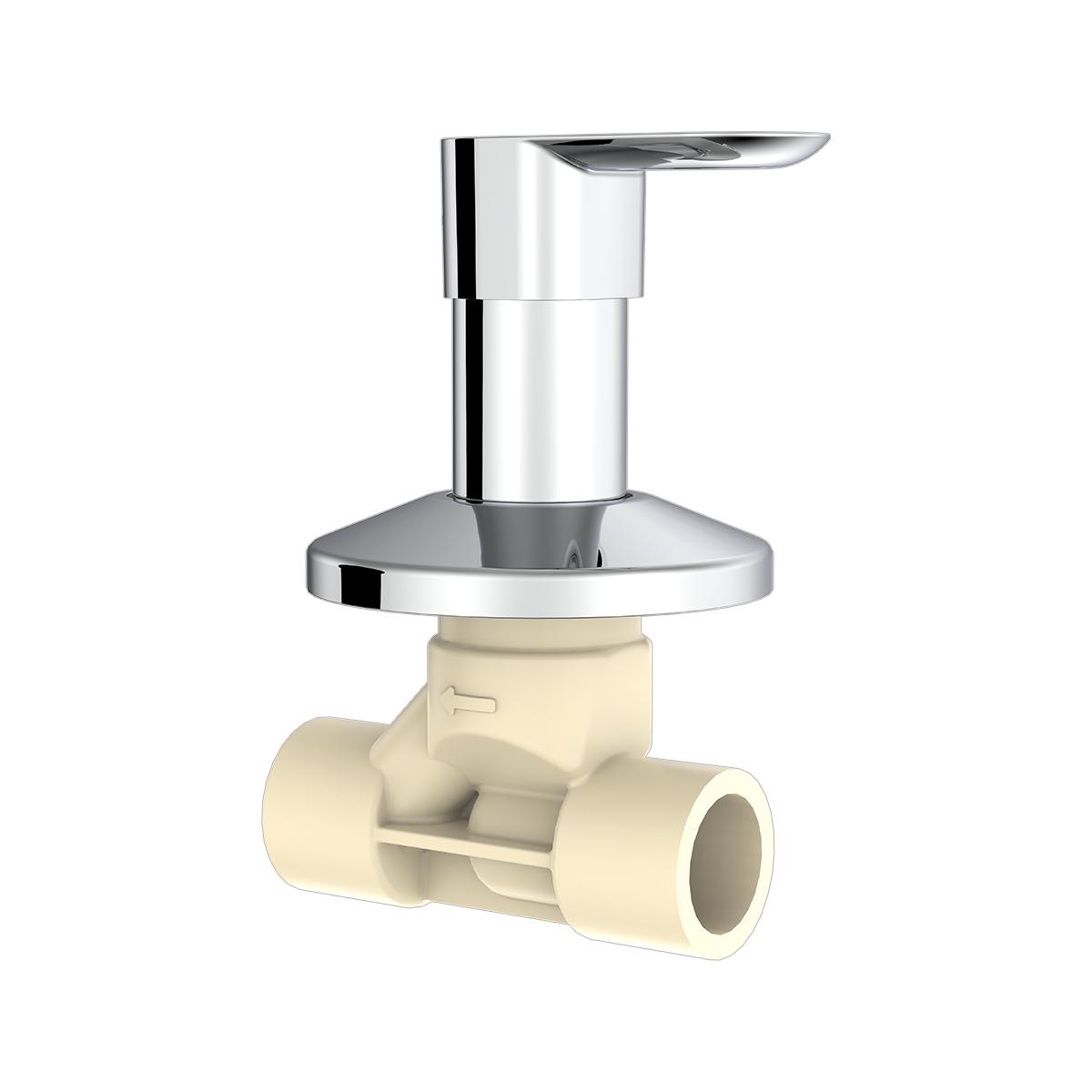 R.N. Chrome Plated CPVC Concealed Stop Cock Faucet RNAMA24G04_1