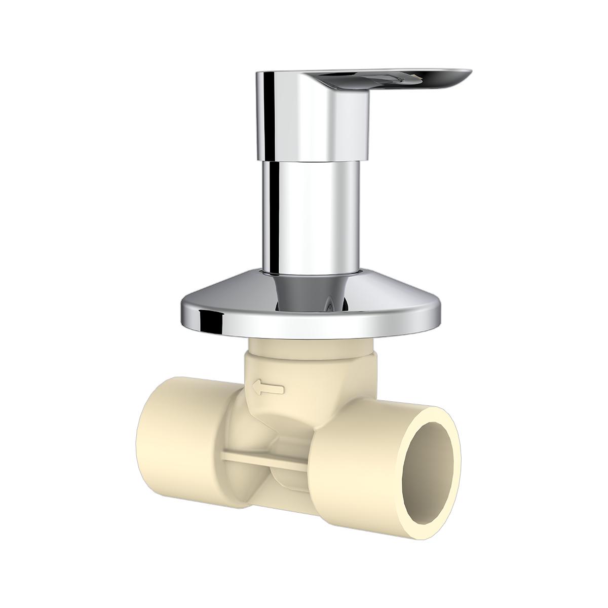 R.N. Chrome Plated CPVC Concealed Stop Cock Faucet RNAMA24G05_2