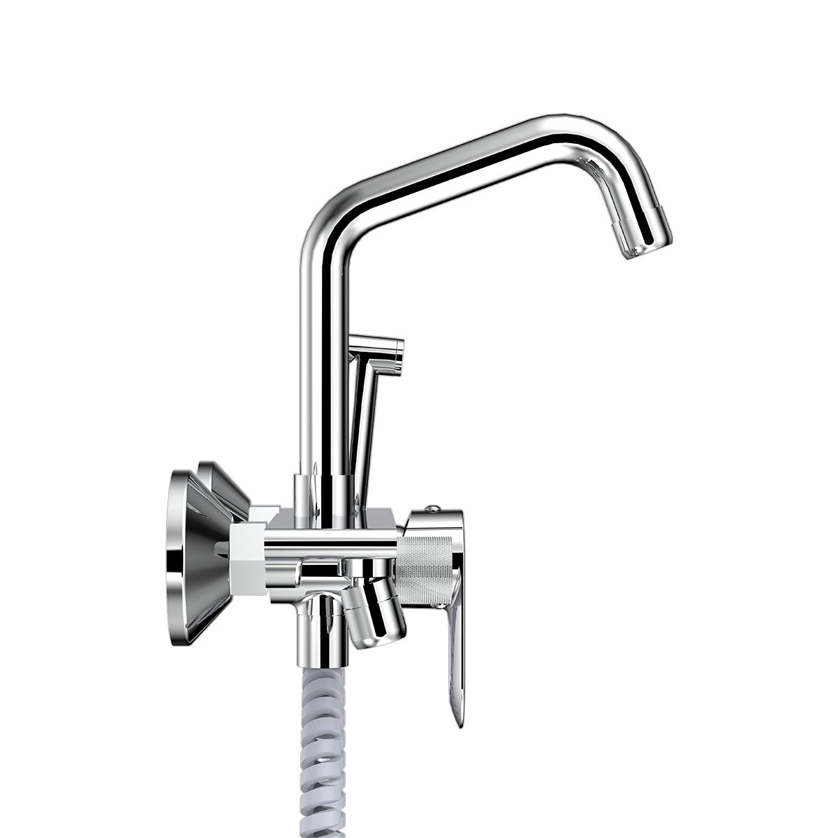 R.N. Chrome Plated Wall Mounted Sink Mixer Set Faucet RNAMA24G51_2