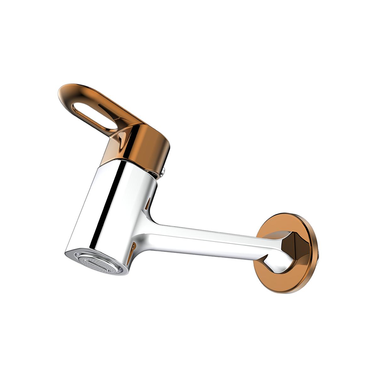 R.N. Chrome Plated Long Nose Bib Cock Faucet RNAMA25G03_3