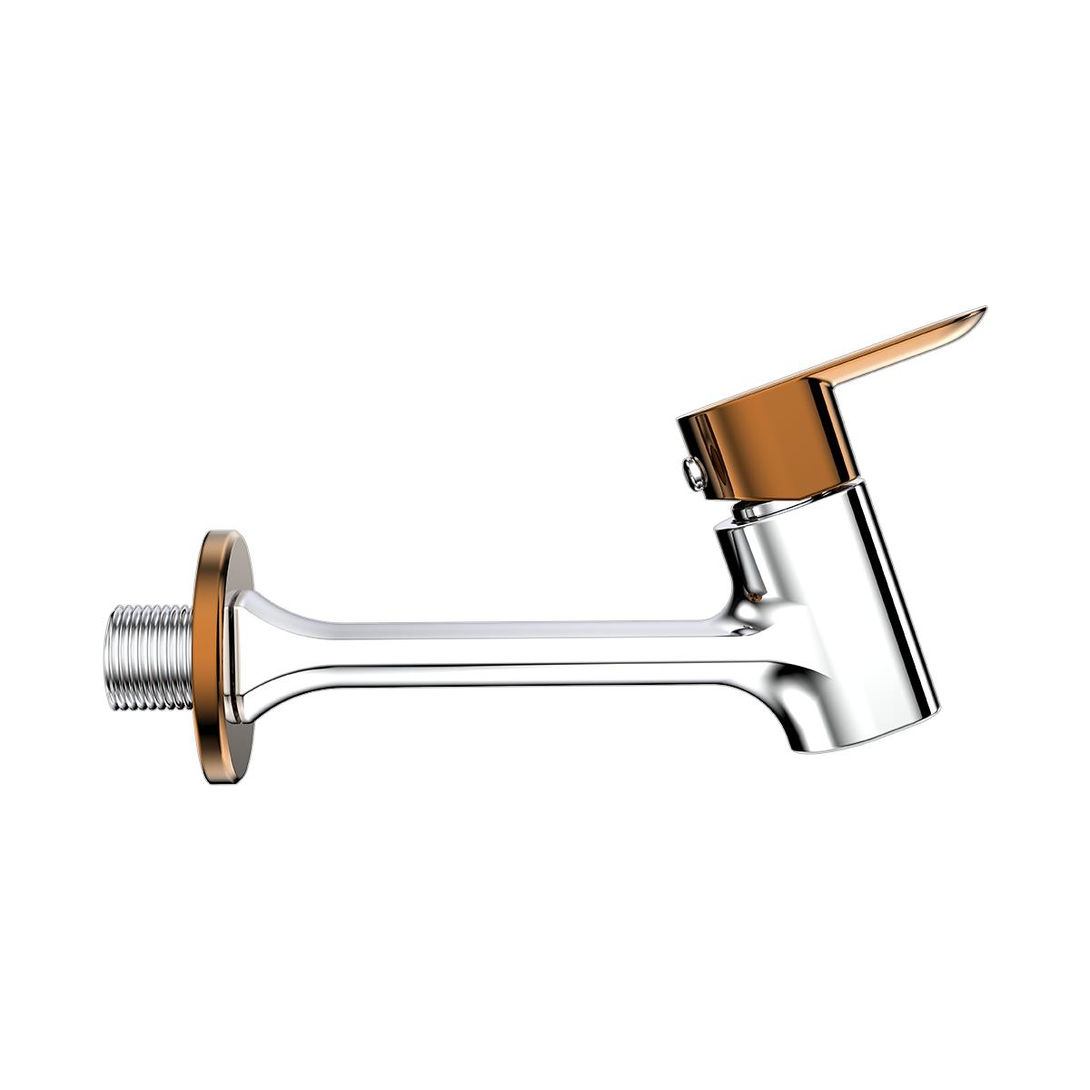 R.N. Chrome Plated Long Nose Bib Cock Faucet RNAMA25G03_4