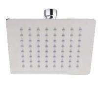 Real Ultra slim Shower 6 x 6 inch Stainless Steel_0